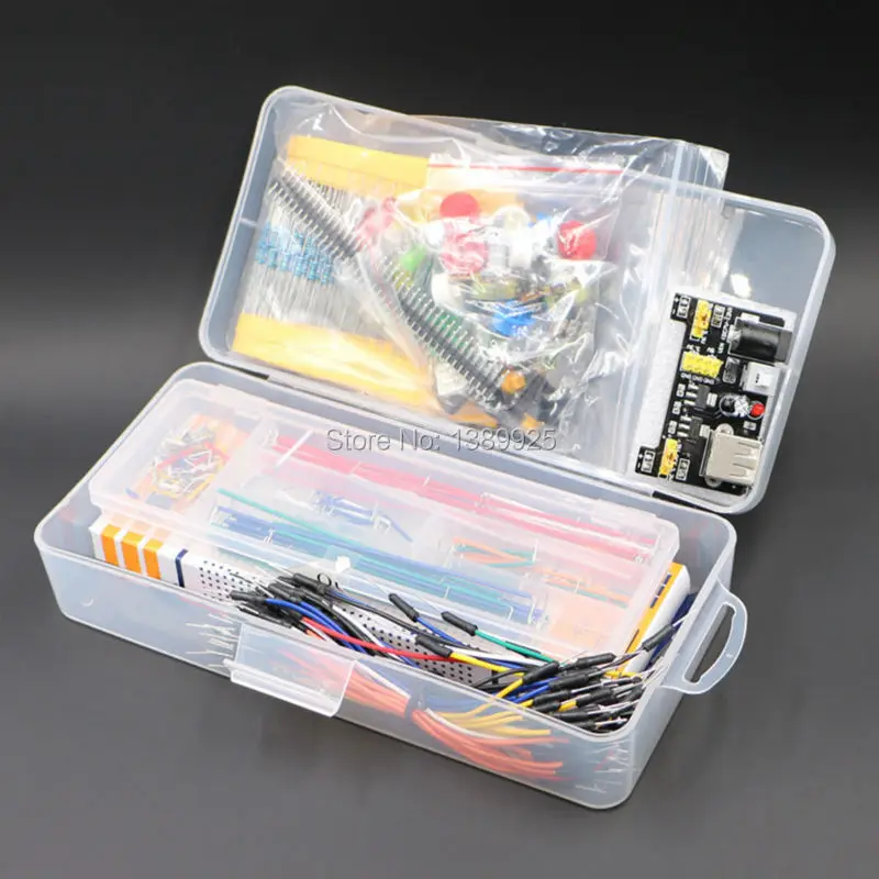 DIY Project Starter Electronic DIY Kit With 830 Tie-points Breadboard for Arduino R3 Electronic Components Set