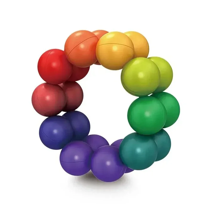 Fidget ของเล่นเพื่อการศึกษาลูกบอลสี 3D ปริศนา Montessori เกมการจับคู่รูปร่างของเล่นเด็ก Sensory เด็กผู้ใหญ่ของขวัญ