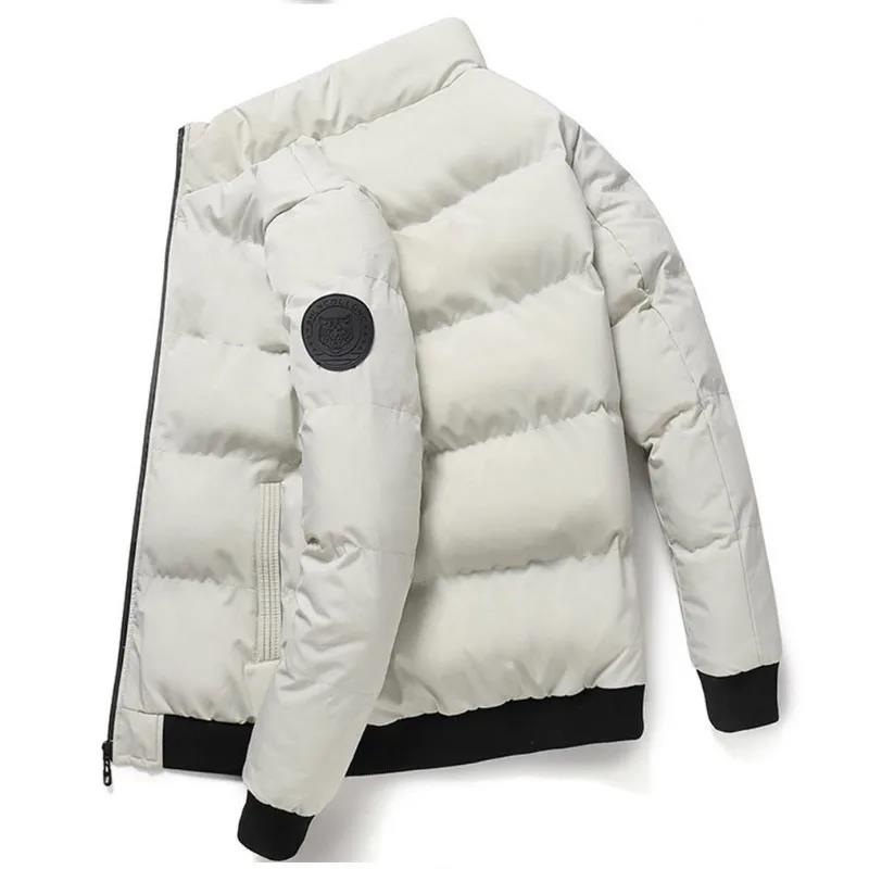男性用の厚くて暖かいジッパー付きジャケット,カジュアルスタイルの服,ビジネスファッション,用途の広いストリートウェア,秋冬,2024