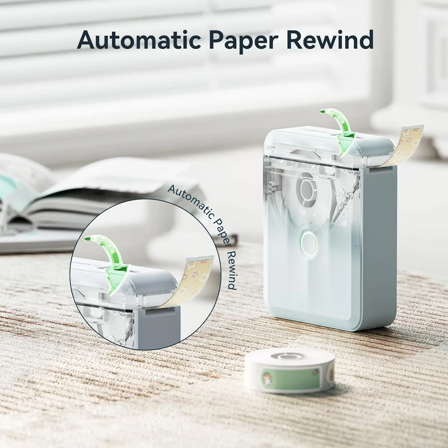 Niimbot D110 Etikettendrucker Bluetooth Mini selbstklebender tragbarer intelligenter Etikettendrucker UV ohne Tinte für Büro- und Schuletikettiermaschine