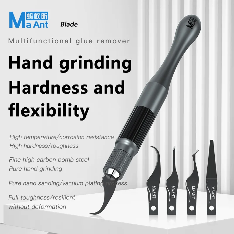 MaAnt Multifuncional Glue Removal Knife, Mão polida, Elastic Blade, Telefone Motherboard Chip, Raspador CPU, Pry Knife Tool