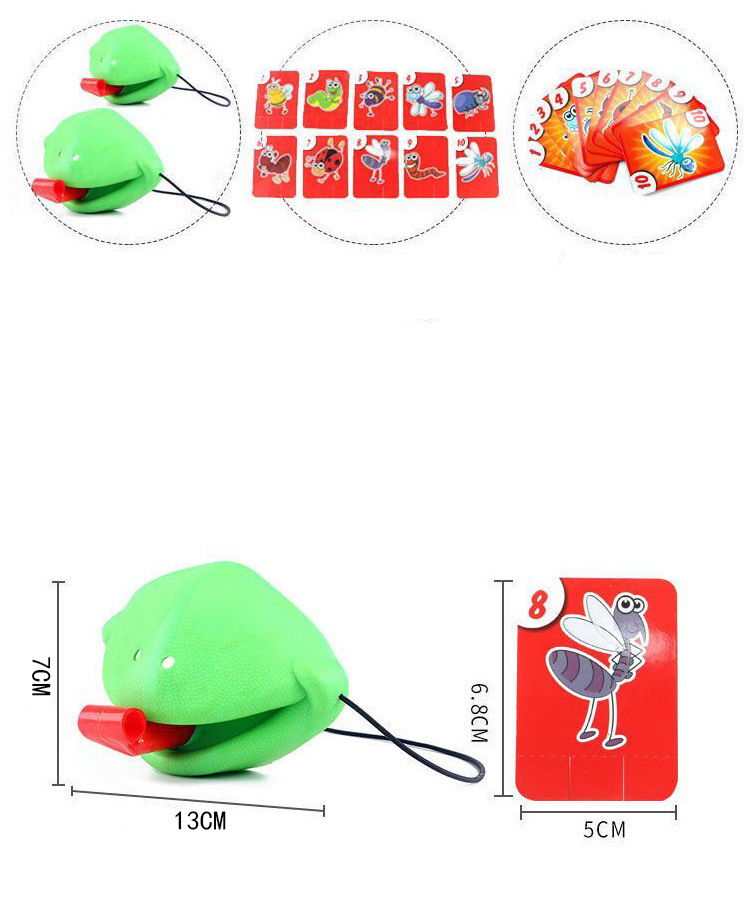 Frog Lizard Mask Board Game with Wagging Tongue Lick Cards Antistress Funny Desktop Puzzle Toy for Children Family Party