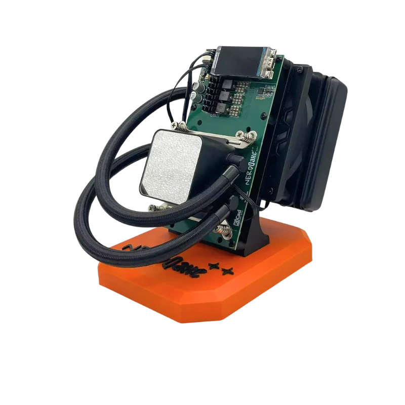 Bitaxe NerdQaxe++ Hydro Cooling ASIC Miner – 4.8TH/s NerdQAxe+ + Refrigeração a água com todos os tipos de plug NerdQAxe