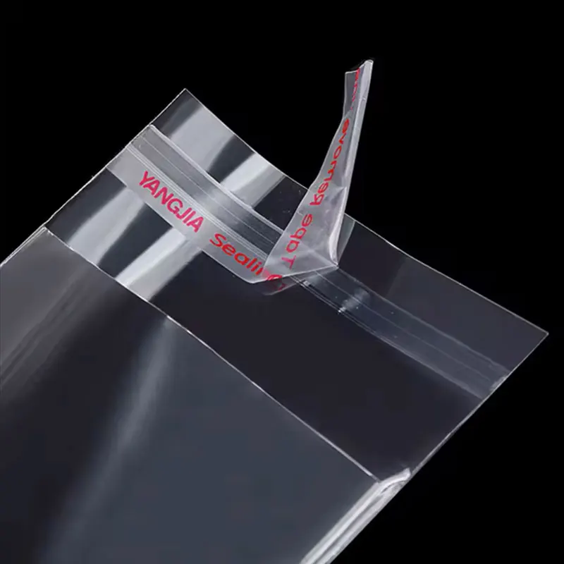 100 Uds Opp bolsa de plástico transparente autoadhesiva ropa embalaje de joyería autoadhesivo galleta embalaje de dulces bolsa de celofán