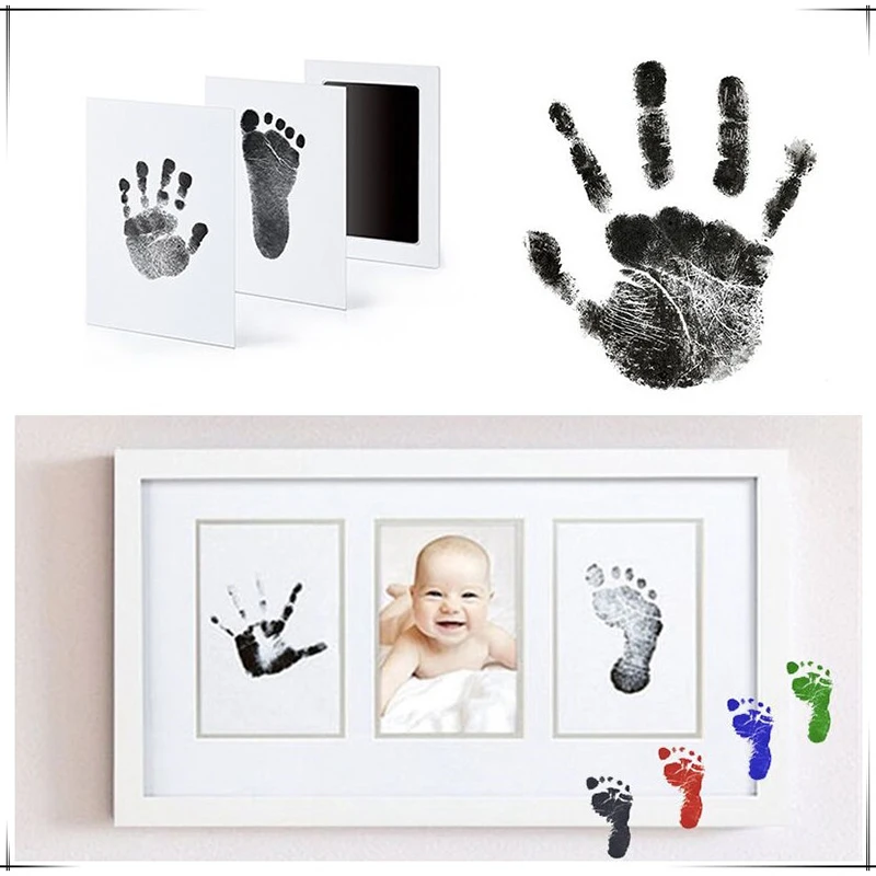 Kit de tinta para impressão de pata de cachorro e gato, seguro, não tóxico, pegadas de bebê, chuveiro recém-nascido, fácil, faça você mesmo, toque limpo, sem tinta, lembrança para animais de estimação