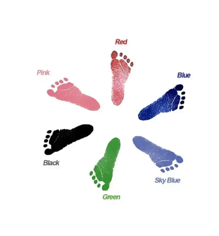 2 ชุดสัตว์เลี้ยงรอยเท้าสุนัข Handprint Pad การพิมพ์ปลอดสารพิษ Pad รอยเท้าสัตว์เลี้ยงเด็กมือและฟุตพิมพ์ Pad Footprint PAW ของขวัญอาบน้ํา