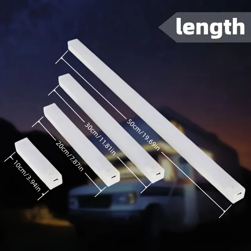 LED-balkverlichting Type C Oplaadbare bewegingssensor Dimbare detector Nachtlampje Draagbare inductiekastlamp voor keukenruimte
