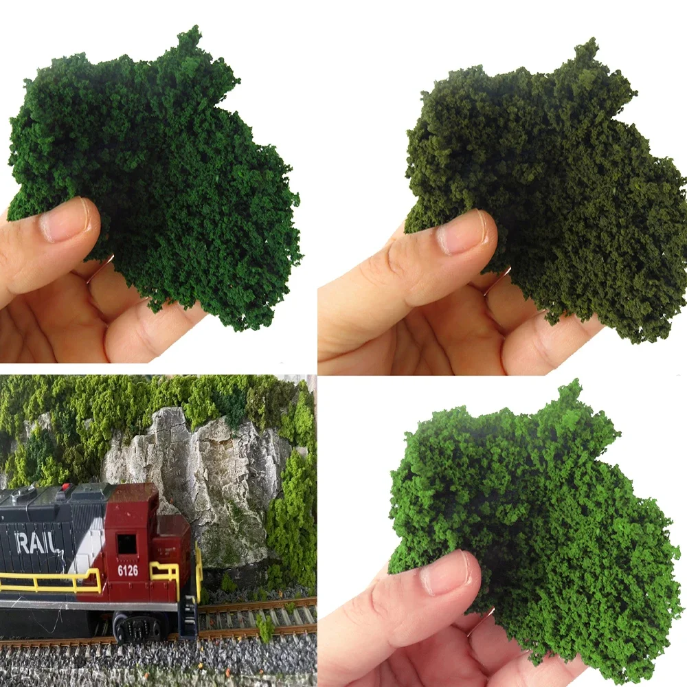 30 グラムマイクロ低木ブッシュ凝集スポンジモデル材料鉄道列車ツリーパウダー軍事プラットフォームレイアウトミニチュアシーン