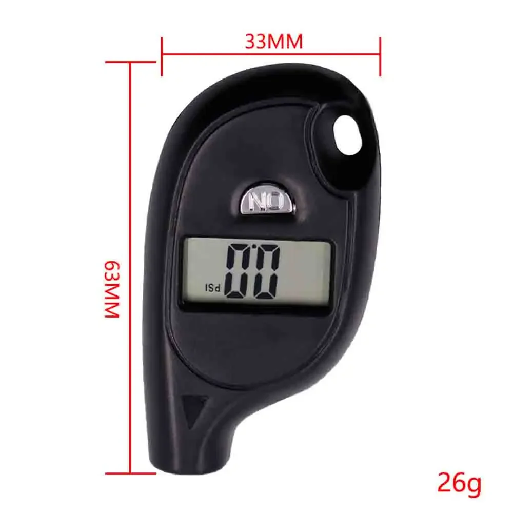 Mini brelok do kluczy Cyfrowy wyświetlacz LCD Miernik ciśnienia powietrza w oponach samochodowych Automatyczny alarm bezpieczeństwa opon motocyklowych Nowy