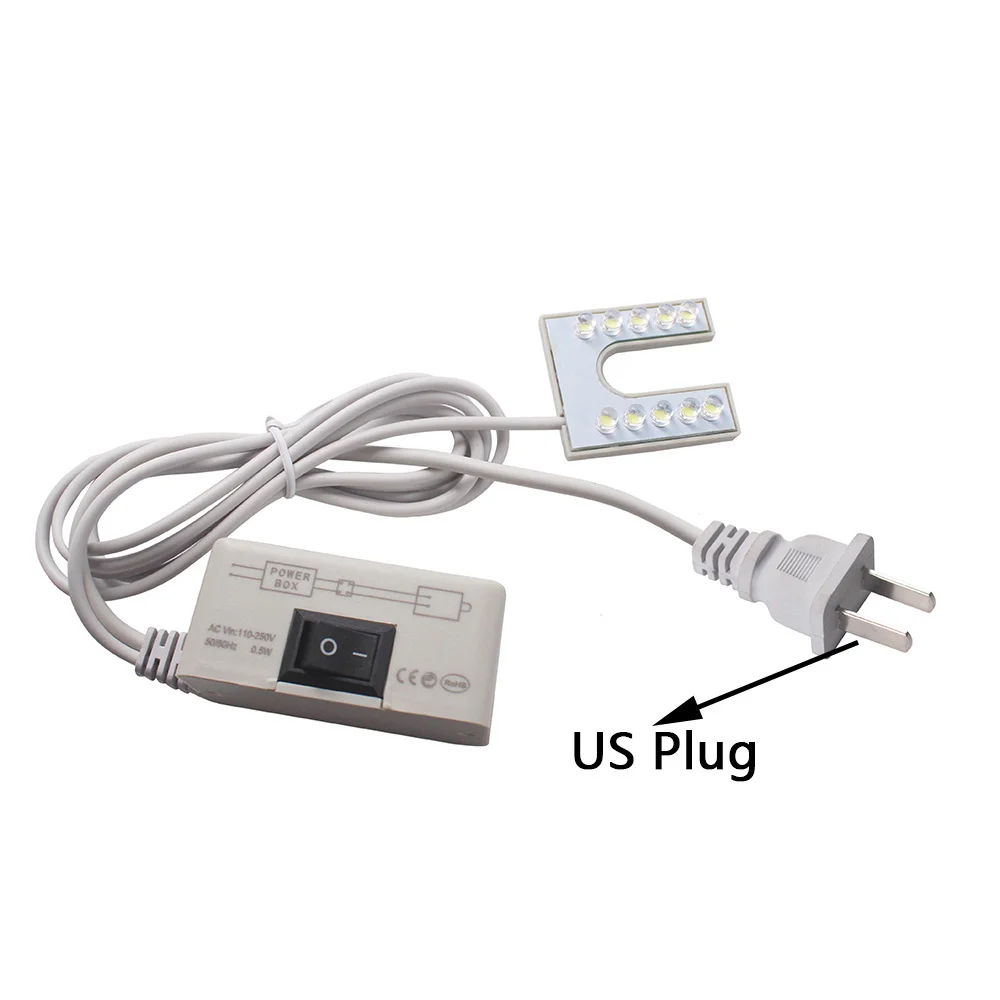 EU/us-10個の照明を備えた工業用ランプ,作業用照明用照明器具,10個