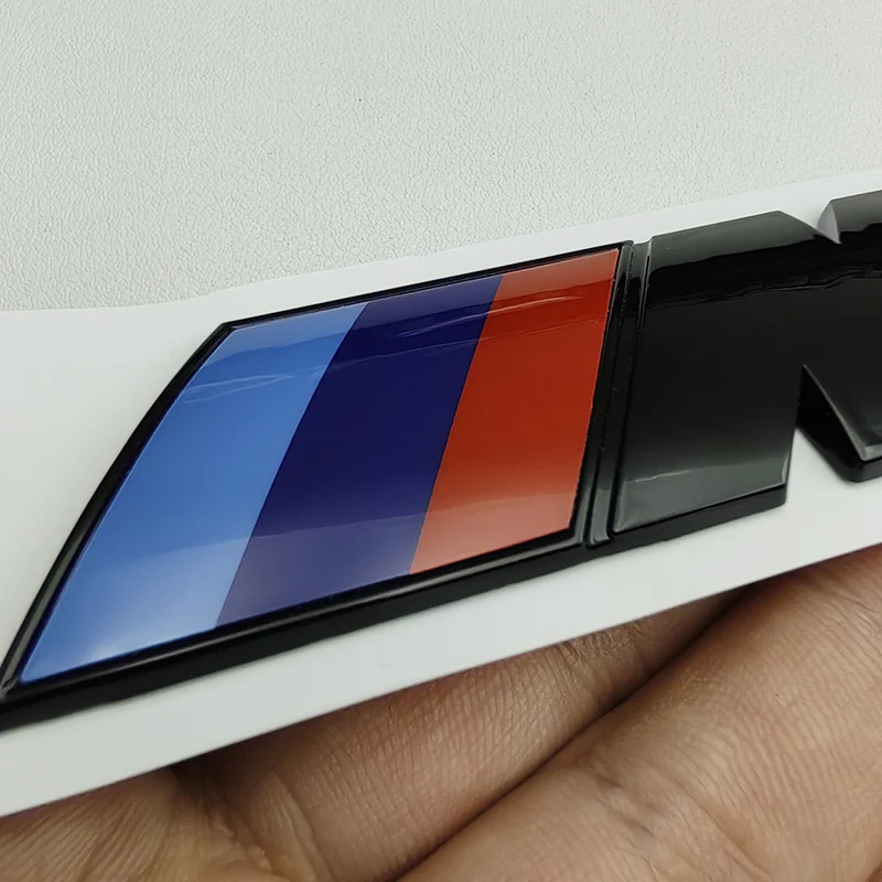 3D ABS Czarne logo M Emblemat Błotnik samochodowy Naklejka na bagażnik Do BMW E39 E46 E36 E90 G20 G30 E60 G22 F30 F10 X3 X5 X6 M Akcesoria