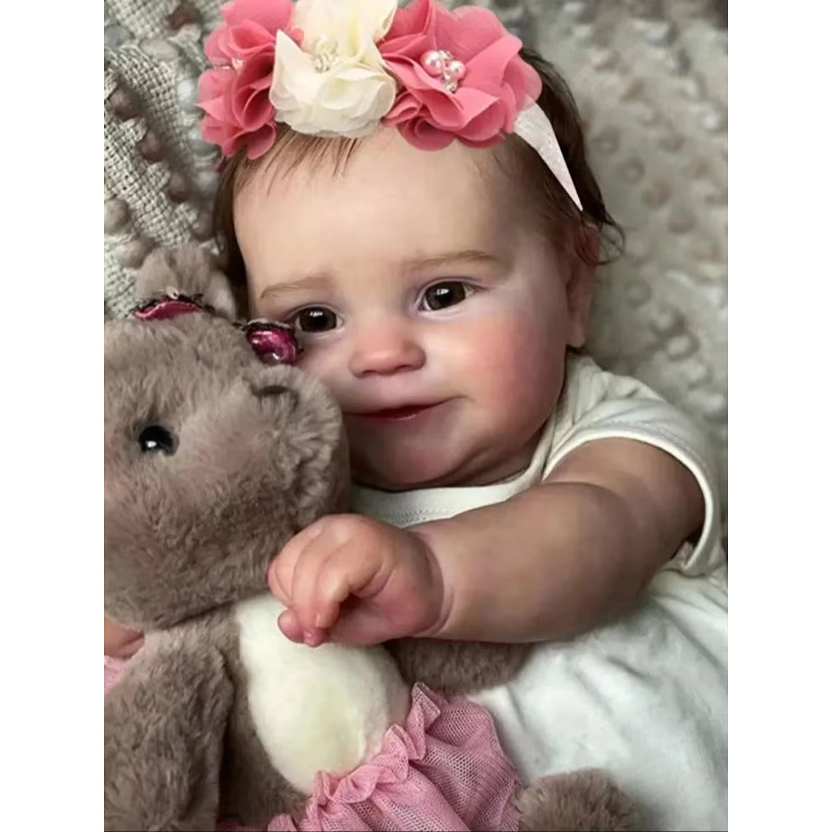 50 cm 20 inch Realistisch eindproduct Als een pasgeboren babypop De babypop is geschilderd Al geschilderde herboren pop