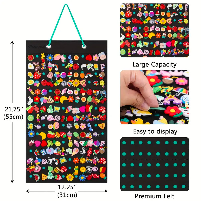 รองเท้า Charms Organizer 100/180 หลุมแขวนผู้ถือ Charm รองเท้า, ตกแต่งรองเท้า Clog Charms จอแสดงผล