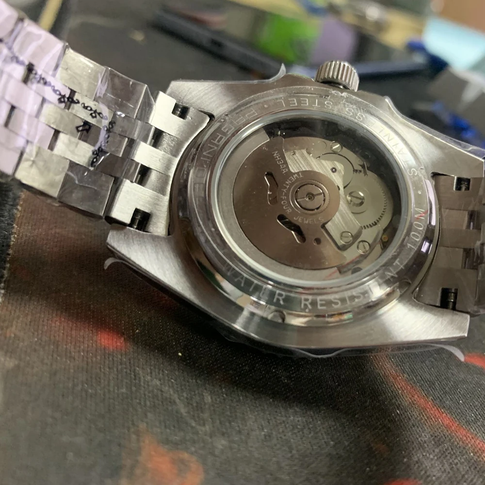 PAGANI DESIGN 40mm NH34 w pełni automatyczny zegarek mechaniczny męski luksusowy szafirowe szkło 40mm ceramiczny zegarek GMT 100M wodoodporny