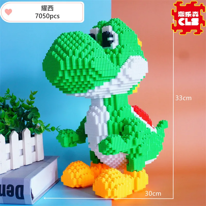 New Disney Building Blocks Dinosaur Boys Small Particle Puzzle Toys For Children, High Difficulty Ornament Gifts