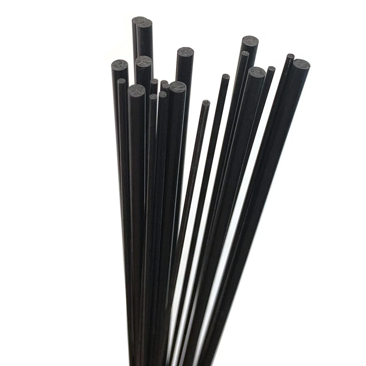 คาร์บอนไฟเบอร์รอบ Rod Dia 1 มม.2 มม.3 มม.4 มม.5 มม.6 มม.0.5M ความแข็งแรงสูงน้ําหนักเบา DIY คอมโพสิตอุปกรณ์เสริมสําหรับเครื่องบิน RC