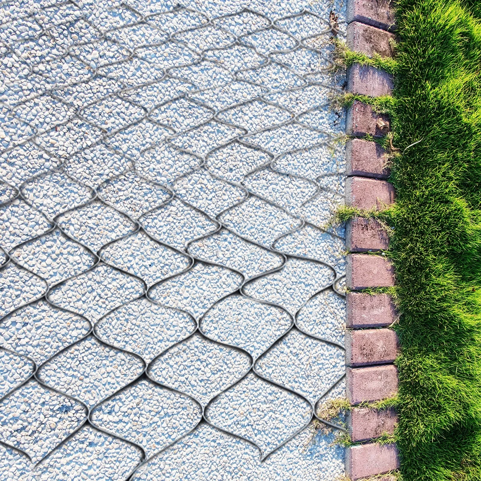2" Thick Geo Grid Ground Grid for Desert & Saline Soil & Swelling Soil, Collapsible Geogrid W/ Stability & Load-bearing Function