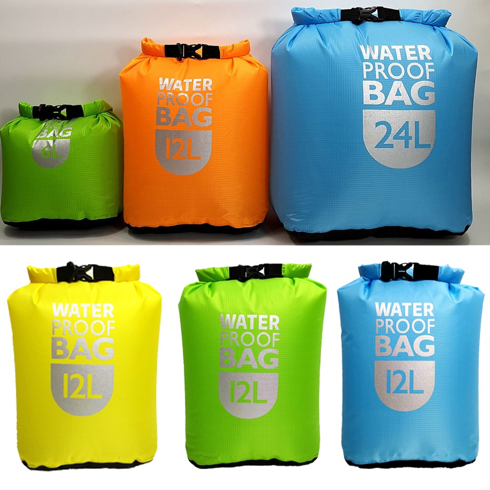 Bomba para barco de pesca en seco al aire libre, 6L, 12L, accesorios para barcos de Pvc, saco impermeable para natación, Rafting, kayak, saco flotante impermeable