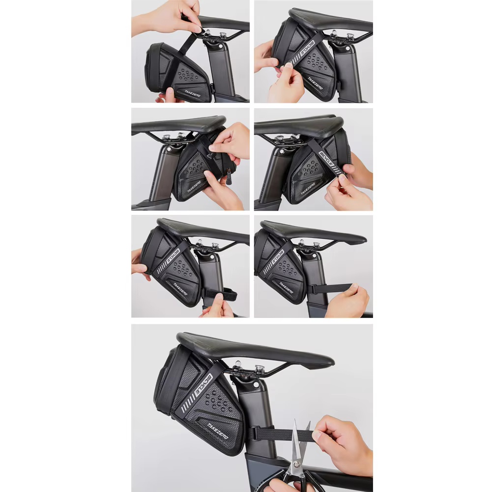 Bolsa para SILLÍN de bicicleta, asiento de almacenamiento impermeable para SILLÍN de bicicleta de montaña, bolsa para herramientas trasera, sillín, accesorios para ciclismo al aire libre