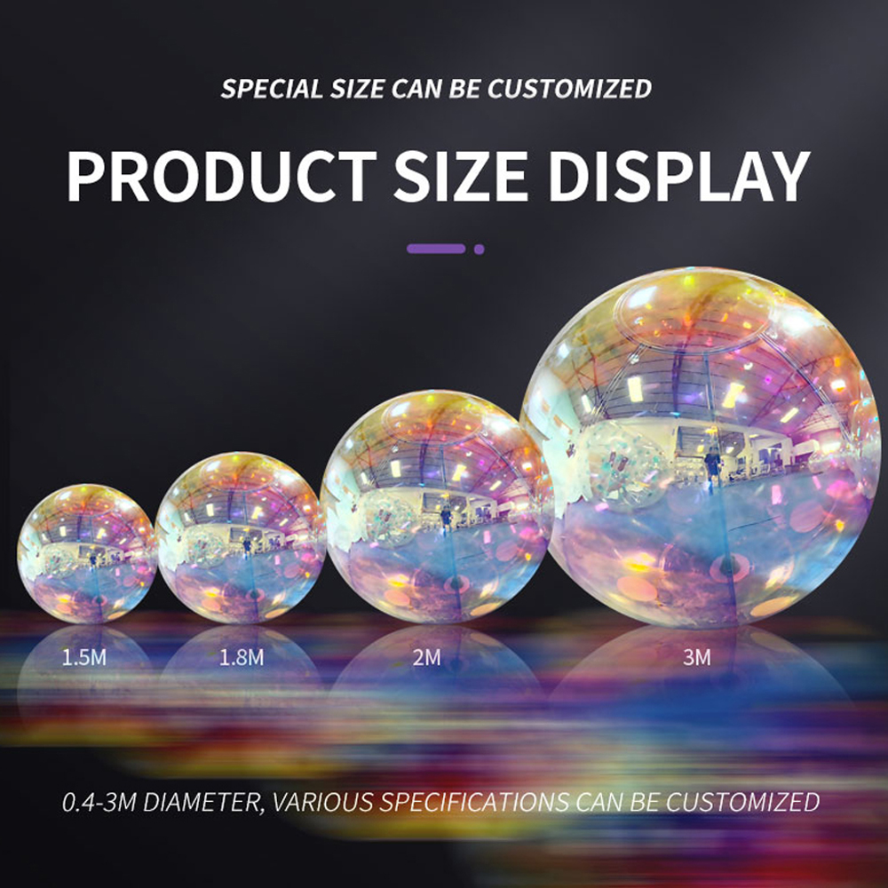 Hanging Inflatable Mirror Ball Sphere Giant Mirror Balloon For Decoration Sealed Gold Silver With Air Pump And Free Shipping
