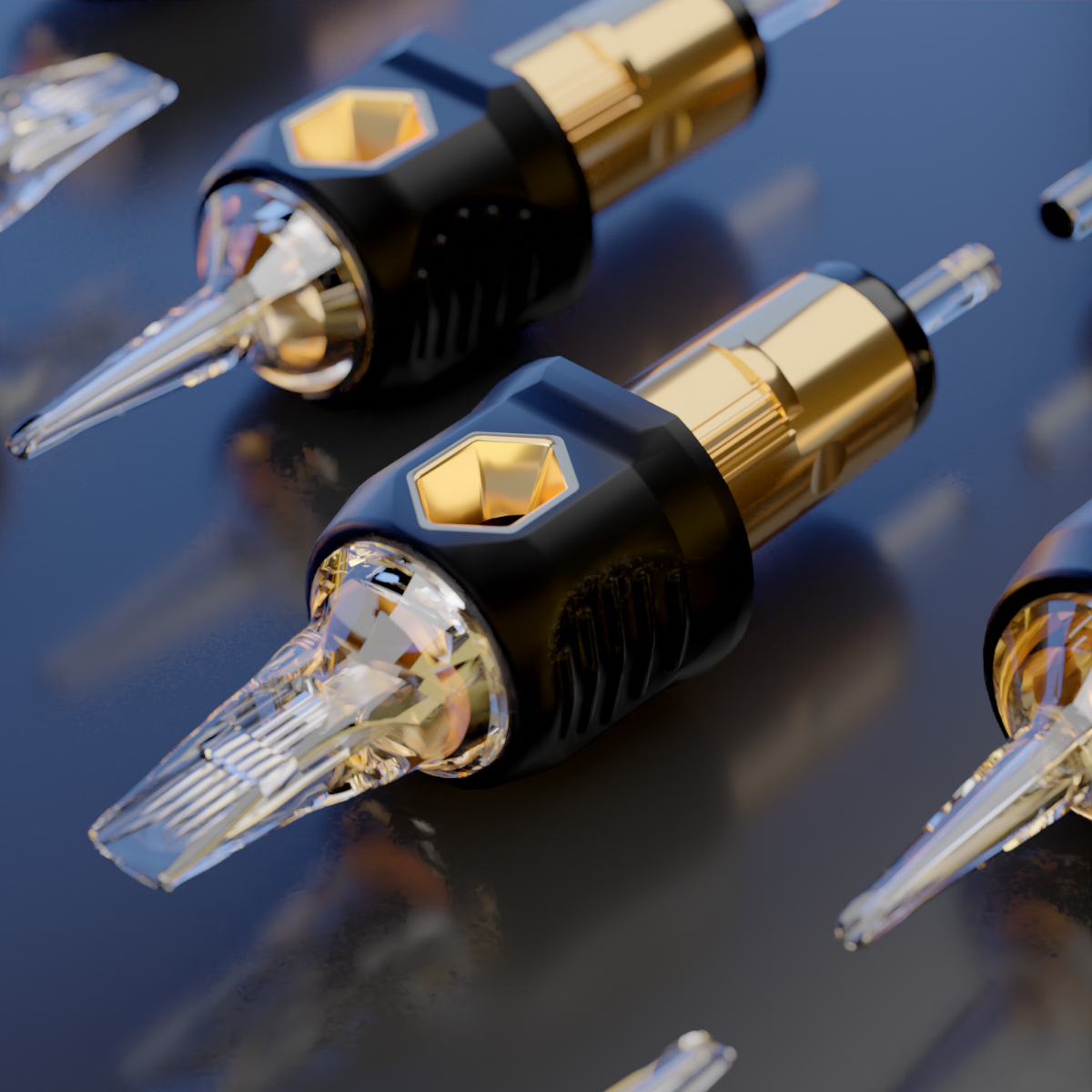 OZER Tattoo Cartridge Needles permanent makeup machines Disposable Sterilized Safety Tattoo Needle For Machines Tattoo Supplies