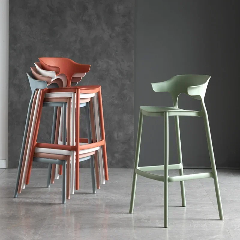 Chaises Ergonomiques en Plastique avec Dossier, Mobilier d'Niket d'Extérieur, Idéal pour Restaurant et Bar