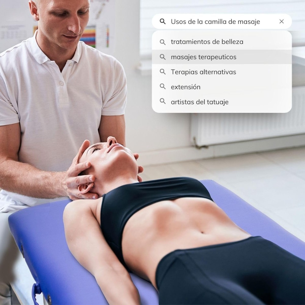 Mesa de masaje plegable, CM-01 Basic, mesa, profesional, portátil, madera, 2 cuerpos, marca española