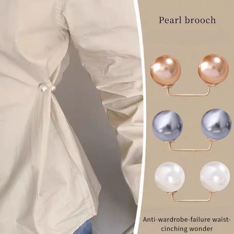 8PCS Perle rutschfeste Sicherheitsnadeln Kleid Brosche Dekoration Kleid Taille Befestigungsstifte Kragenverstellung Schal Sicherheit Mode