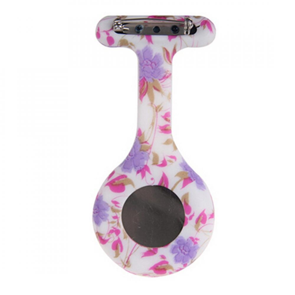 Reloj Fob de moda para enfermera, reloj de silicona para enfermera, reloj de bolsillo médico sólido, Pin, reloj colgante, broche, decoración, reloj de cuarzo
