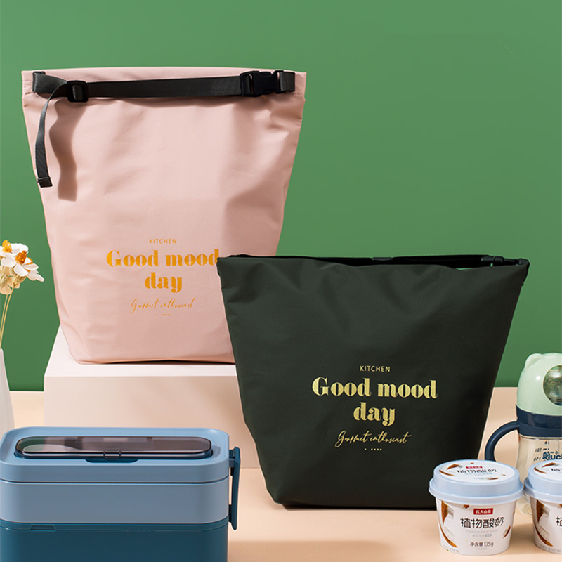 Bolsas de almuerzo térmicas portátiles de gran capacidad, impermeables, de nailon, para Picnic, contenedor aislado para alimentos, bolsa enfriadora Bento para el trabajo y la escuela
