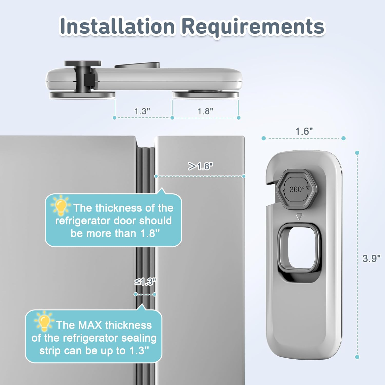 Zamki do lodówki zabezpieczające przed dziećmi, zamki do lodówki dla bezpieczeństwa dzieci, zatrzaski do drzwi zamrażarki z klejem 3M dla niemowląt