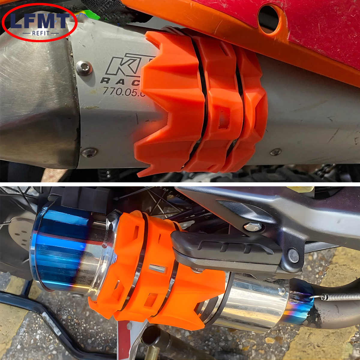 Cubierta de protección Universal para escape de motocicleta, Protector de silenciador para KTM SHERCO Honda Yamaha Kawasaki Husqvarna