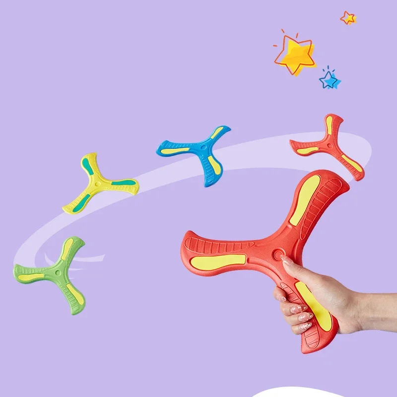 เด็ก Boomerang นุ่มสามใบผู้ใหญ่-เด็ก Interactive ของเล่นกลางแจ้งปริศนาการศึกษา Decompression ของขวัญ