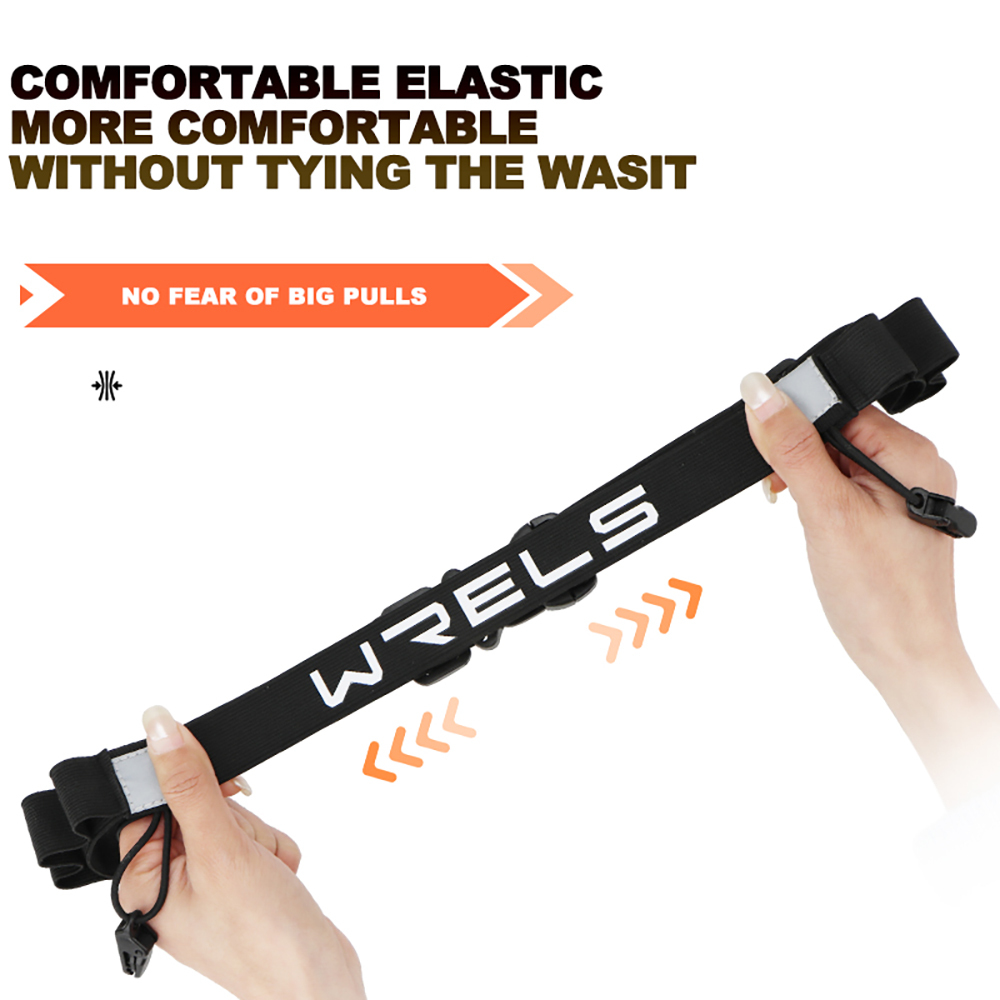 WRELS Unisex triatlón maratón carrera número cinturón con soporte de Gel cinturón para correr cinturón de tela Motor correr deportes al aire libre