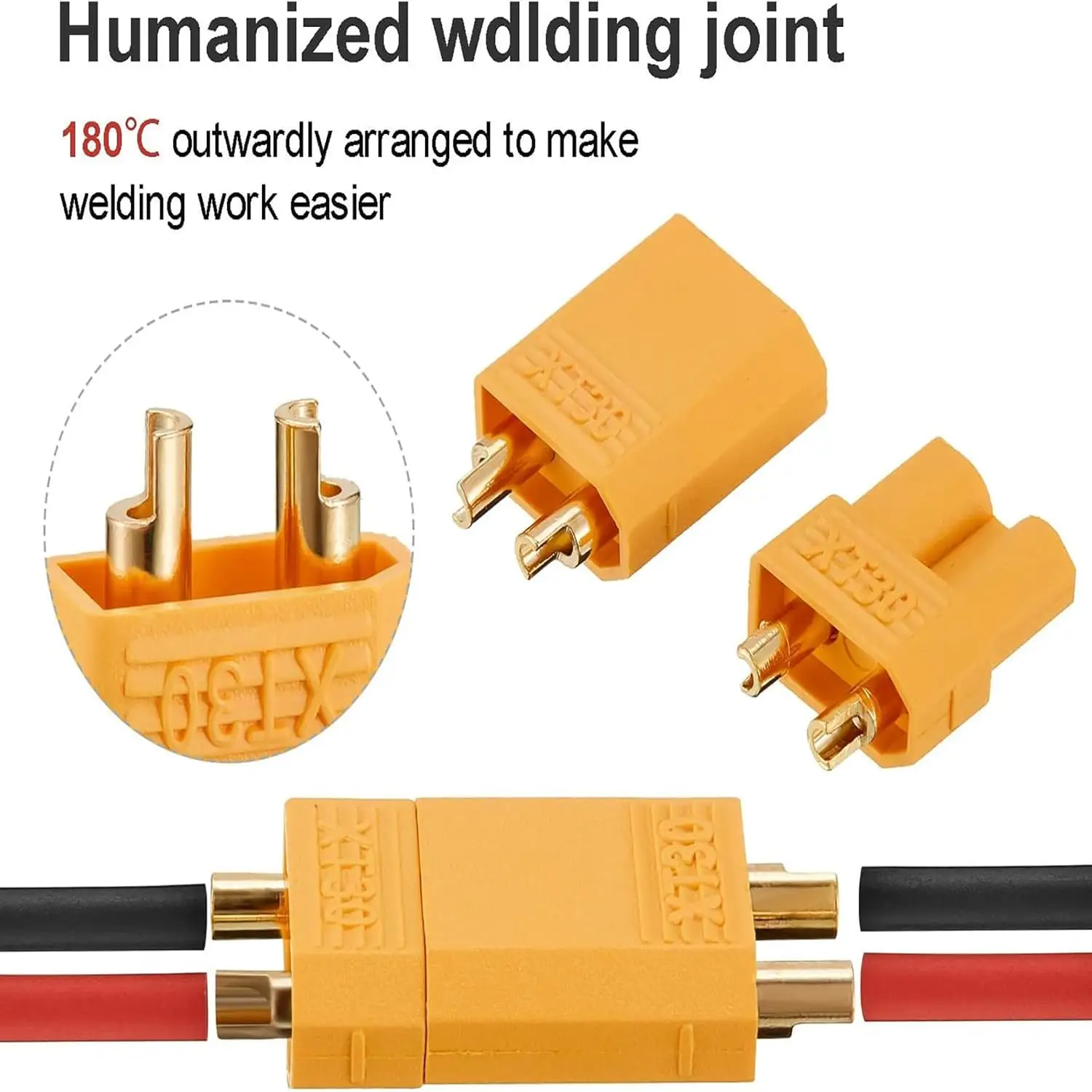 10PCS/5PAIRS XT90 XT-90 XT60 XT-60 XT30 XT-30  XT60H T Plug Male Female Bullet Connectors Plugs For RC Lipo Battery Quadcopter