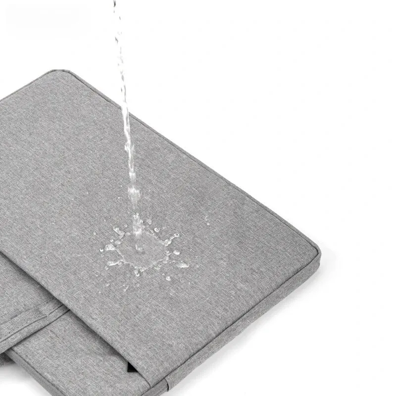 Bolsa tote para laptop com forro interno de veludo grosso à prova d'água e absorvente de choque adequado para laptops Macbook Pro 13 14 15 polegadas