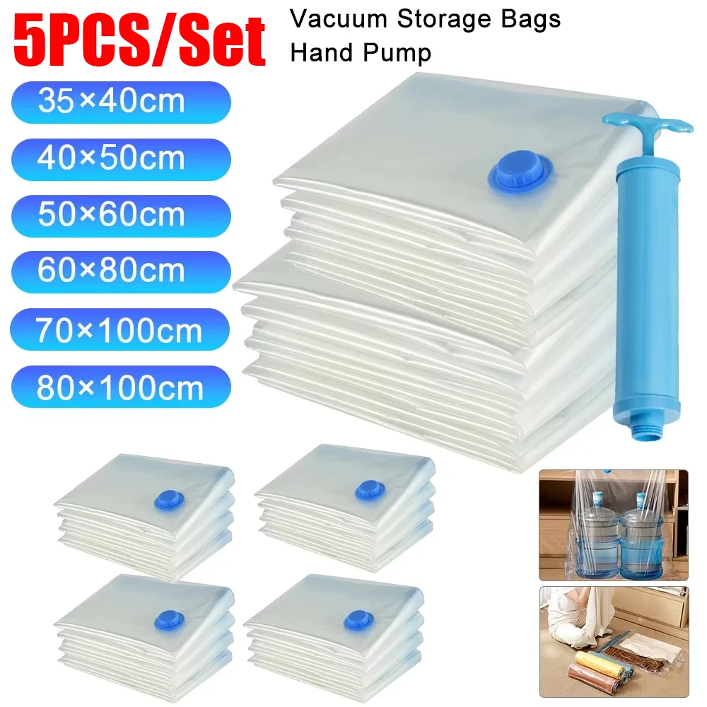 Vacuum Storage Bags Wardrobe Organizer Vacuum Seal Bag Space Saving Bags for Clothes Pillow Bedding Blanket Packaging Storager