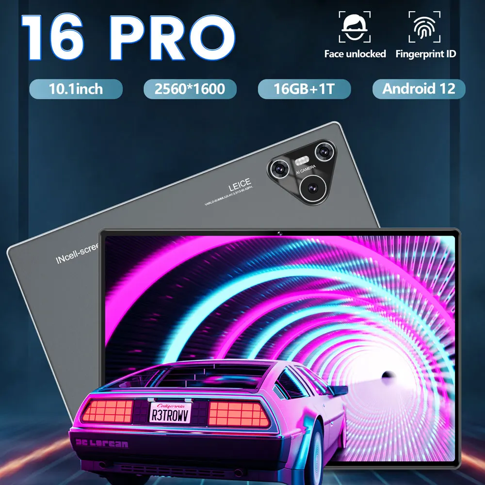 2025 Nieuwe Pad 16 Pro Tablet 10 Inch Android 5G Dual Sim 16Gb + 1024Gb Globale Versie 10000Mah Hd Tab Tablets Pc Voor Kinderen