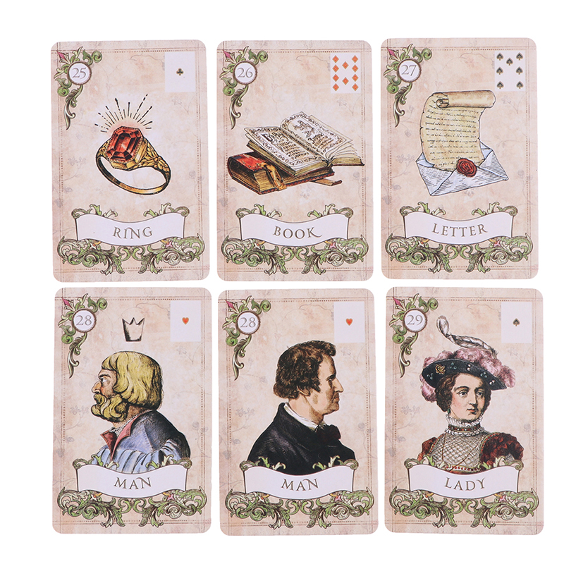 Old Style Lenormand Oracle Card Tarot Card Party Prophecy Divination Board Game