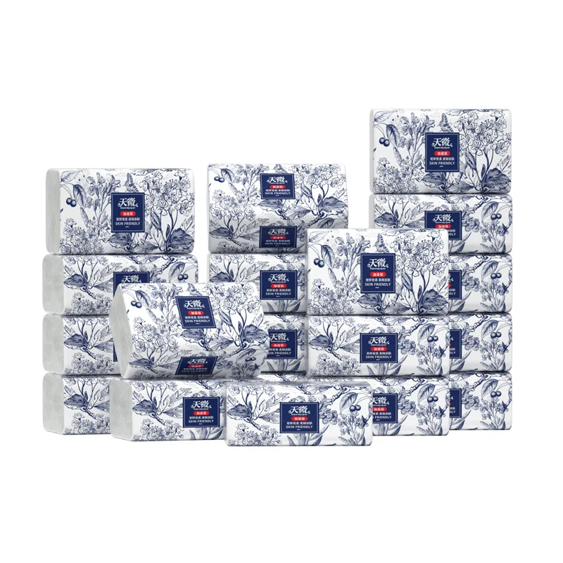 24 packs of drawer paper 5 layer thickened paper towels skin-friendly soft tissue paper napkins napkins household toilet paper