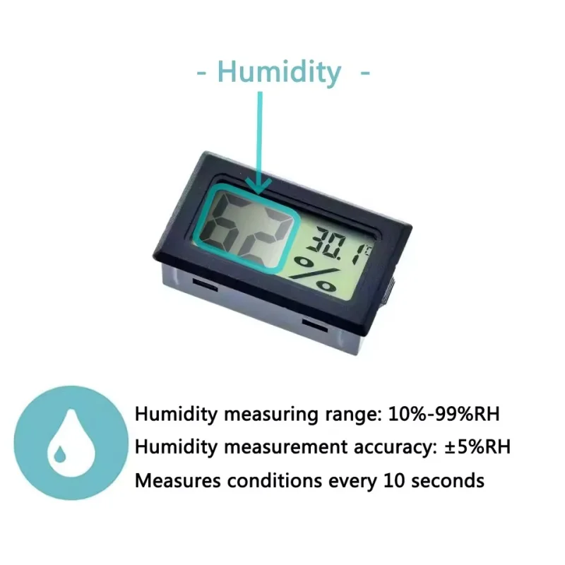 Termómetro higrómetro Digital LCD para interiores, Mini medidor electrónico de temperatura y humedad, Sensor, estación meteorológica, 6/4/2 Uds.