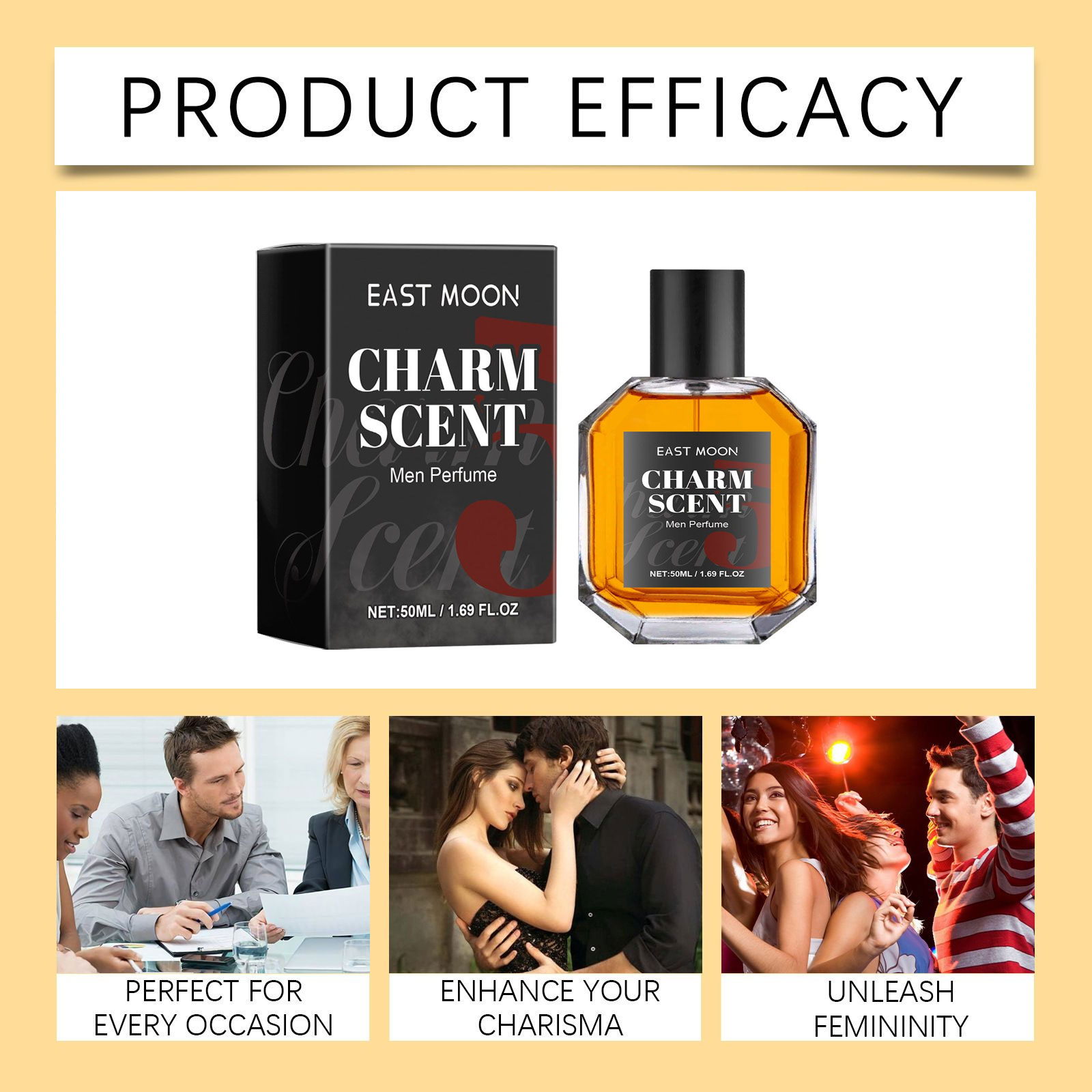 Spray de perfume de sândalo para homens e mulheres, feromona sem estimulação, perfume duradouro, data romântica, atrair fragrância