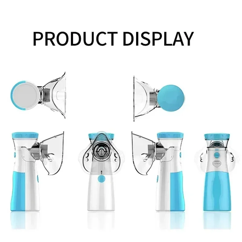 Mini nebulizator medyczny ręczne nebulizatory atomizery ultradźwiękowe przenośny wyciszony inhalator na astmę dla dorosłych dzieci z USB