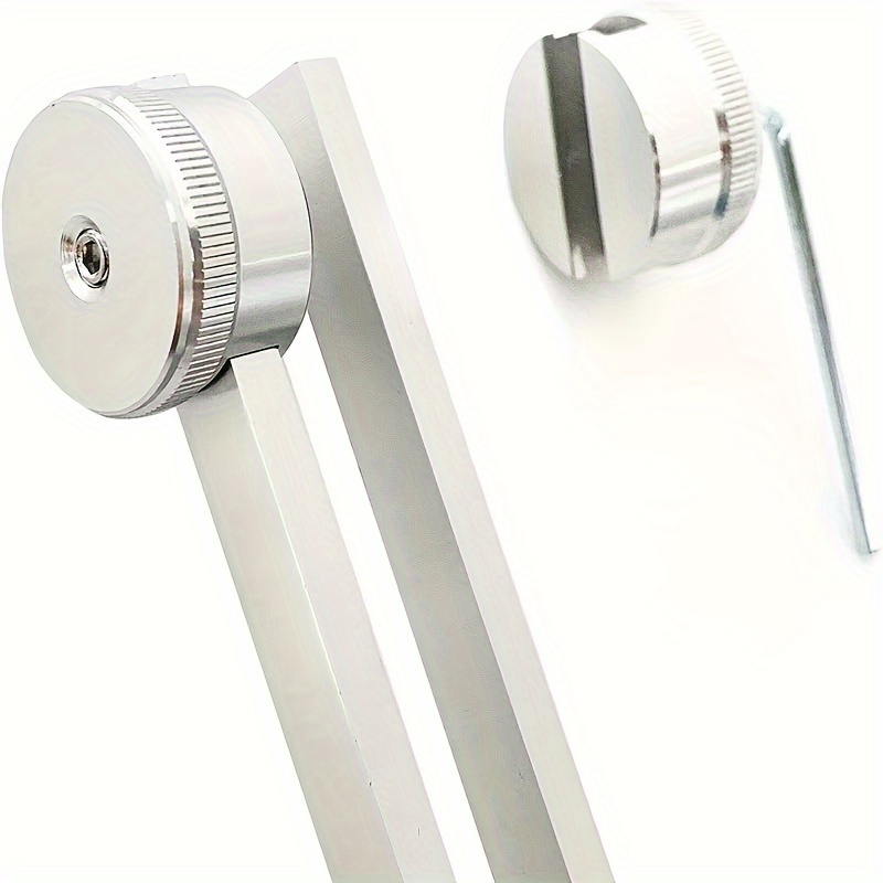 128 Hz Chakra-Stimmgabel mit Samtbeutel, Hammer und Reinigungstuch für Meditation, Yoga-Sound-Tool