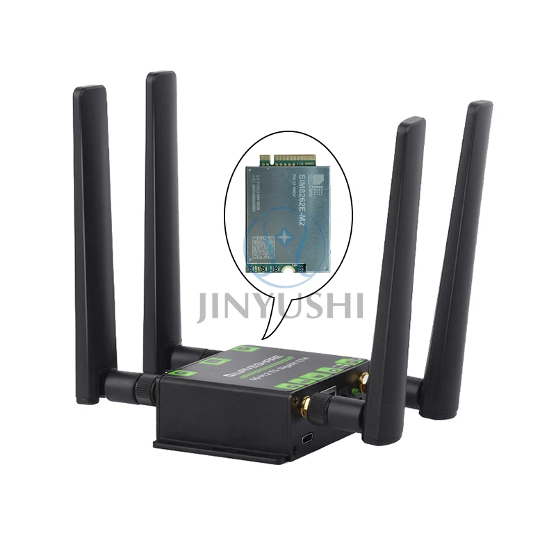 Convertidor Ethernet 5G M.2 a Gigabit, caja de aleación de aluminio con RM520N-GL, 5G M.2 a USB3.1, SIM8262E-M2