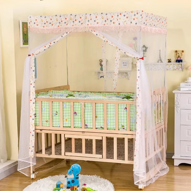 ฝาแฝด Crib ยุงสุทธิ,คู่เด็ก Cot สามารถ Joint ผู้ใหญ่เตียง