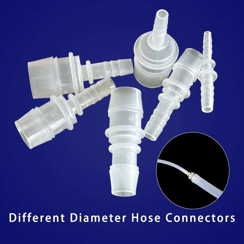 Conector de manguera Flexible de plástico, reductor de púas, adaptador de ajuste de diámetro Variable, junta empalmadora, reparación de tuberías de agua, acuario de jardín