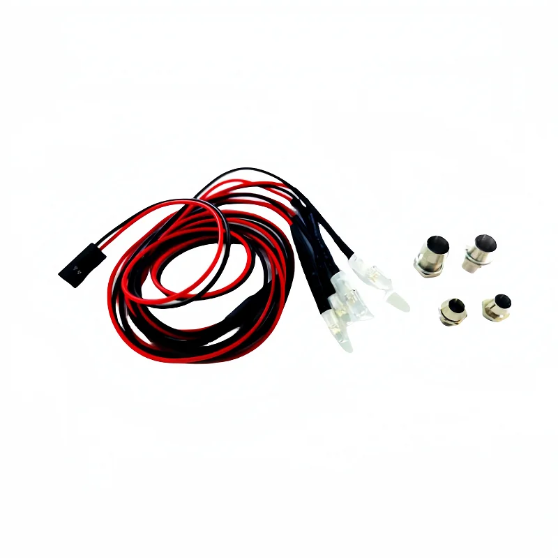Phares RC 2/4/6/8 rouge blanc 3/5mm lumières LED projecteur RC télécommande feux avant et arrière