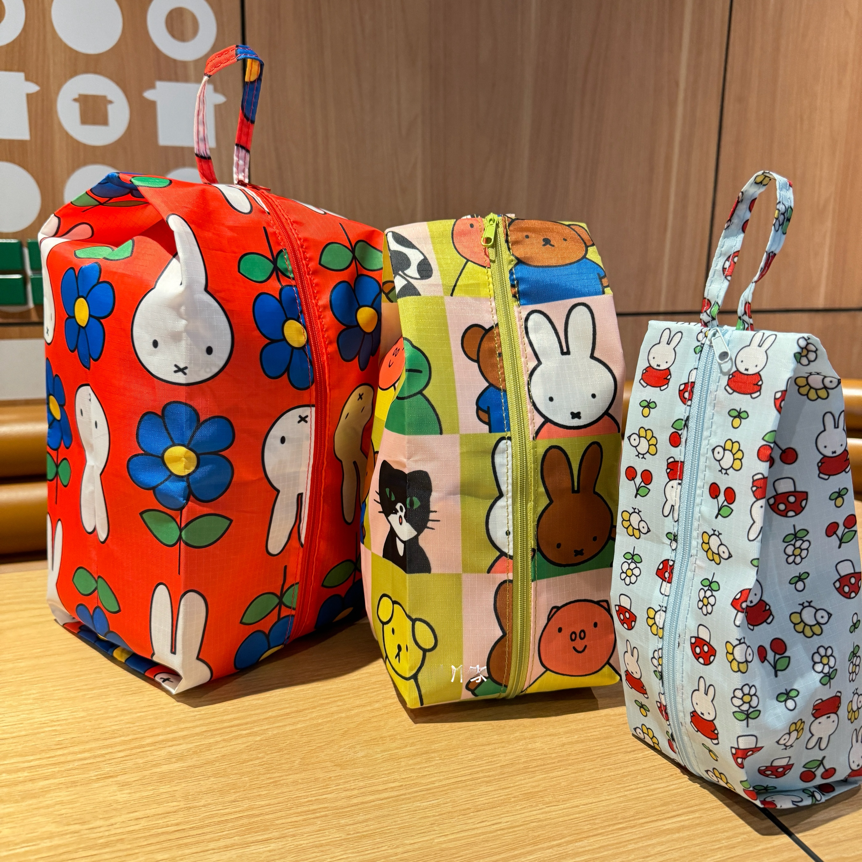 Conjunto de Bolsas de Armazenamento para Viagem com Estampa de Desenho Animado, Bolsa de gem Portátil, Organizador de Cos...