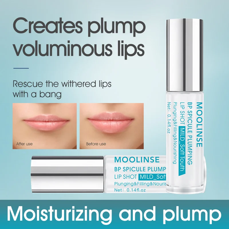 BP Spicule-tajo de labios regordete, volumen al instante, aumenta la elasticidad de los labios, hidrata de larga duración, brillo de labios regordete, maquillaje de belleza Sexy